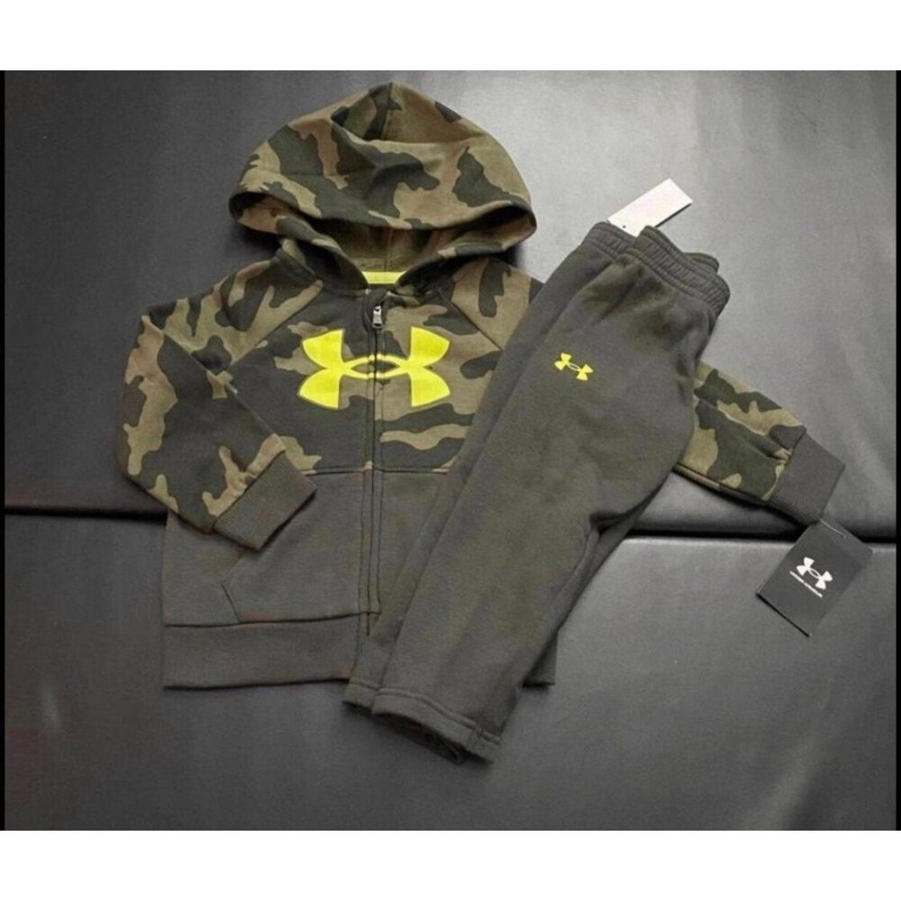NWT Under Armour Hoodie & Sweats set baby boys size 12M